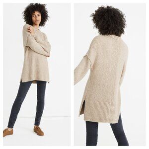 Madewell Baxter Sweater Tunic Crew Neck M Marled Dune